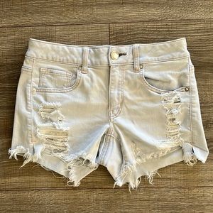 AE super stretch denim shorts